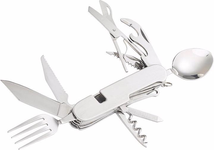 Immagine prodotto Semptec Set di 2 14in1 posate pieghevoli in acciaio inossidabile e coltelli da tasca