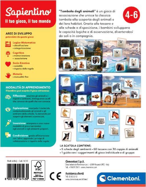 Immagine prodotto Clementoni Tombola Degli Animali (Italiano)