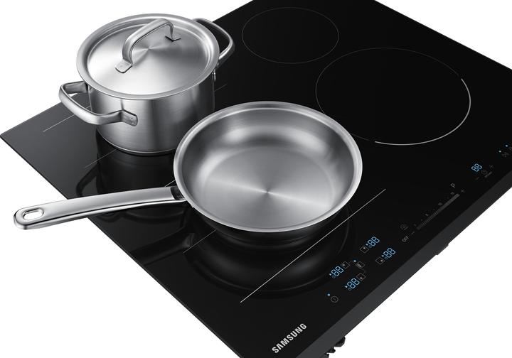 Image du produit Samsung NZ64N9777BK/E1 Induction, 60cm, 15 Puissances, Virtual Flame, Ice Blue