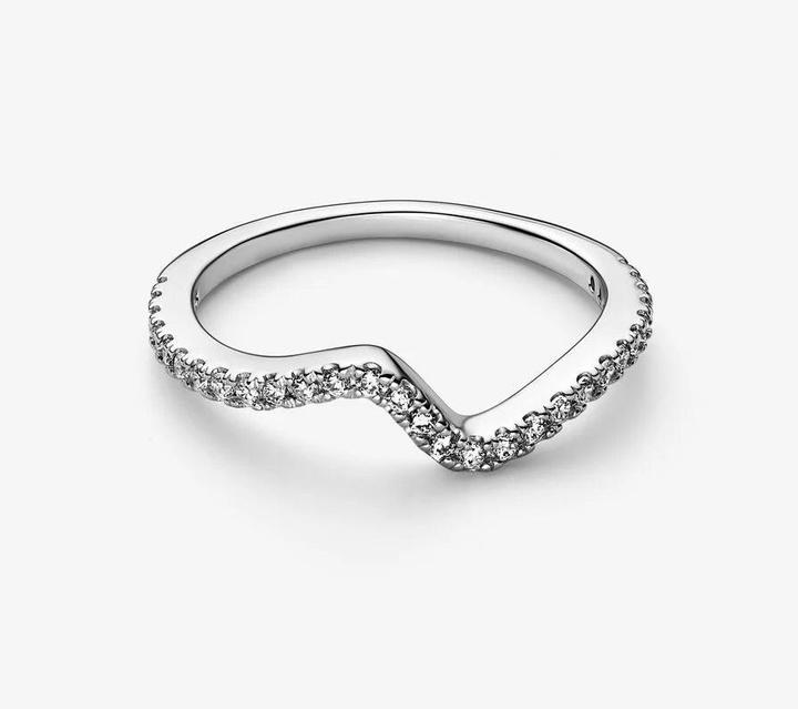 Image du produit Pandora Bague vague étincelante (54, Argent 925)