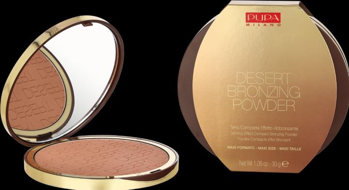 Actual product image Pupa Milano Pupa - Desert Bronzing Powder Bronzer 002 Honey Gold 30G (002 Honey Gold, Bronzer, 30 g)