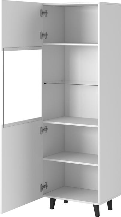 Produktbild Cama Vitrine PAFOS 60x40x182 cm weiss matt (60 x 40 x 182 cm)