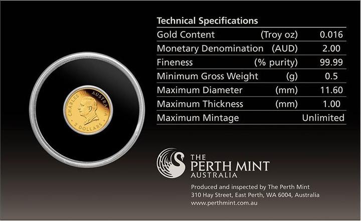 Produktbild The Perth Mint Gold Känguru 0,5 g PP - Mini Roo 2025 (999.90, 2025)