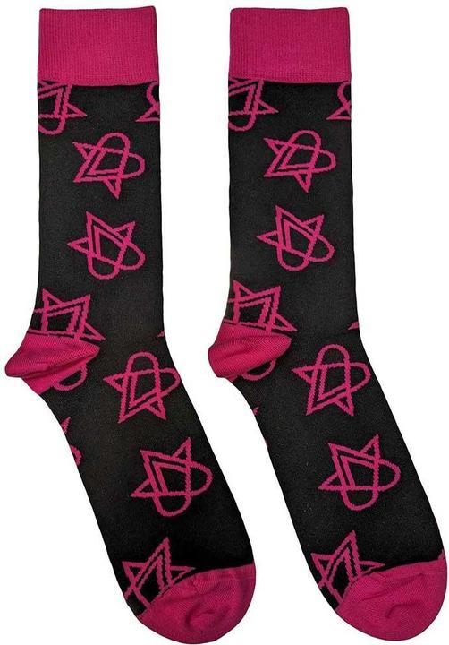 Actual product image Him Unisex Adult Mini Heartagrams Socks (40.5 - 45.5)
