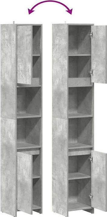 Image du produit VidaXL Armoire de salle de bains (30 x 30 x 183,5 cm)