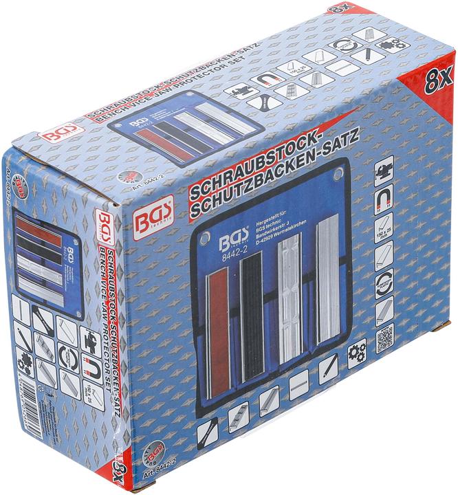 Produktbild BGS Schraubstock-Schutzbacken-Satz Aluminium 150 mm 8-tlg. (150 mm)