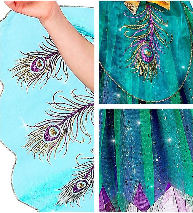Actual product image Widmann Costume blue peacock 116cm with (116)