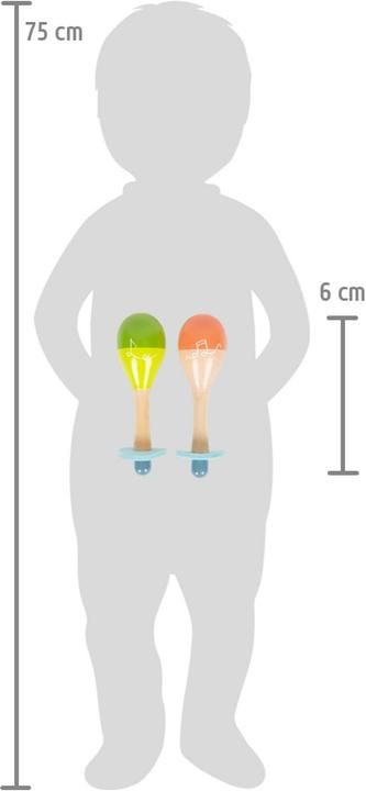 Actual product image small foot Maracas Groovy Beats (German, French, Italian, English)
