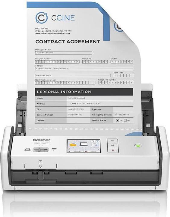 Actual product image Brother ADS-1800W30 ppm ADF 20 f (USB, WLAN)