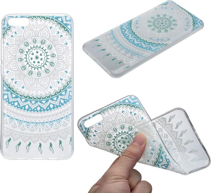 Produktbild König Design Xiaomi Redmi 4 Hülle Case Handy Cover Schutz Tasche Schutzhülle Henna Etuis Blau (Xiaomi Redmi 4)