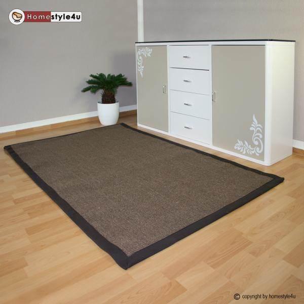 Produktbild Homestyle4u Sisalteppich Bordürenteppich (245 x 345 cm)