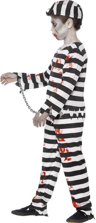Actual product image Smiffys Childrens/Kids Zombie Convict Costume Set (128, 134, 130 B)