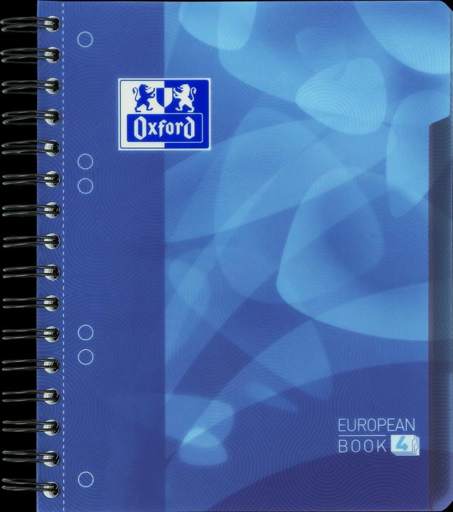 Image du produit Oxford School A5+ Couverture polypro Reliure Intégrale 6 Trous Projectbook Ligné 240 Pages Bleu Compatible (A5, À rayures, Couverture souple)