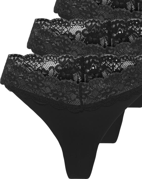 Image du produit Only Onlchloe Lace S.S Thong 3-Pack Acc Noos (M, Lot de 3)