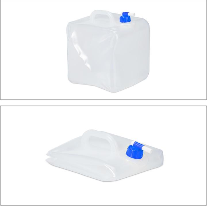 Image du produit Relaxdays Jerrycan pliable ovale lot 4 bidon eau