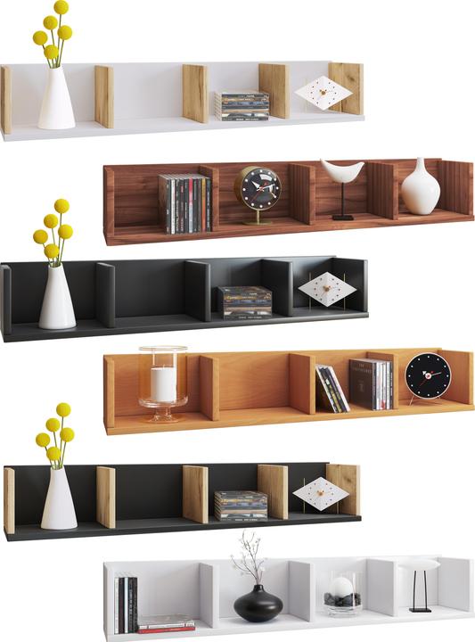 VCM Wooden wall shelf Honsa (15 x 97 x 17 cm)
