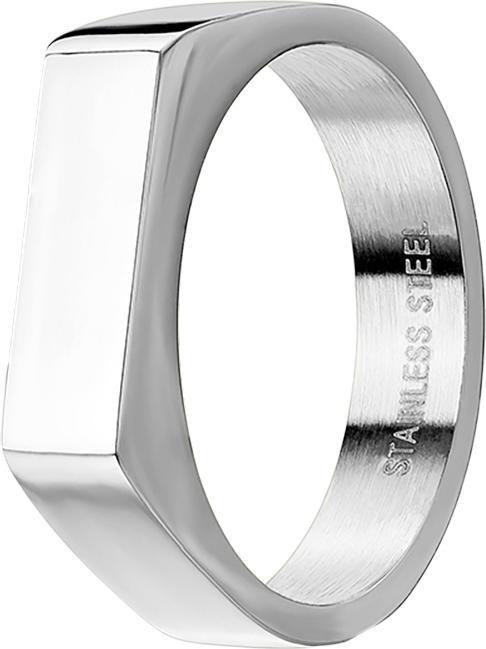Actual product image Star Piercing Ring silver square flat thin (Surgical steel 316L, without brass)