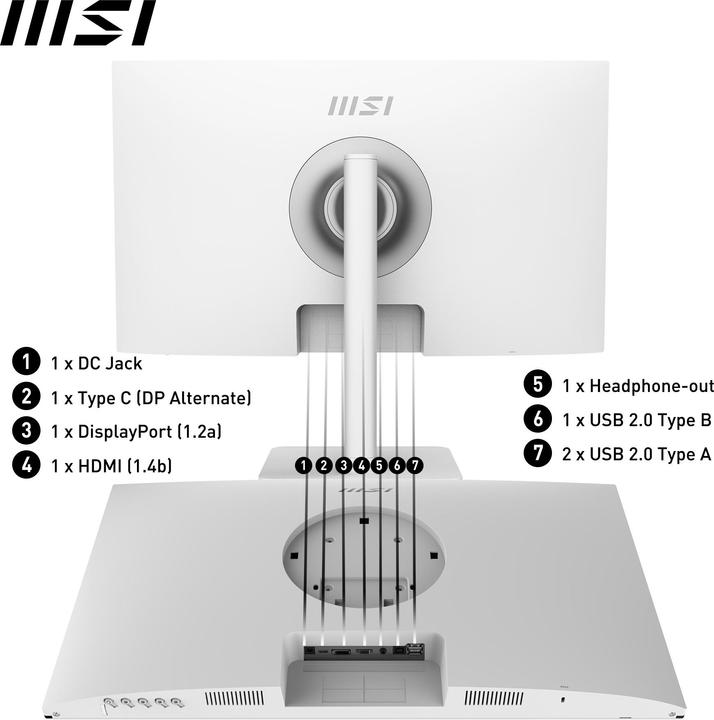 Image du produit MSI Modern MD272XPWDE (1920 x 1080 pixels, 27")