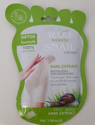 Victoria Beauty Snail Extract Detox Revitalizing Nourishing Foot Mask 1 Pair (Fussmaske)