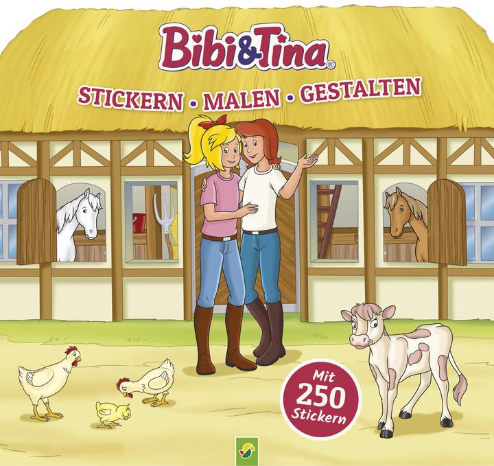 Actual product image Bibi & Tina - Stickers, Painting, Designing. With 250 stickers
