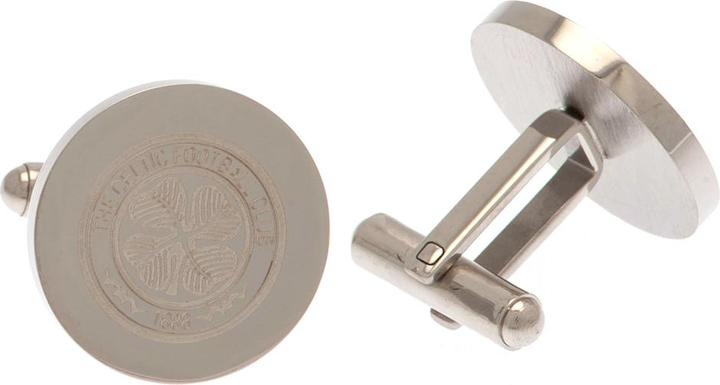 Celtic FC Round Stainless Steel Cufflinks (100% synthetisches Material)
