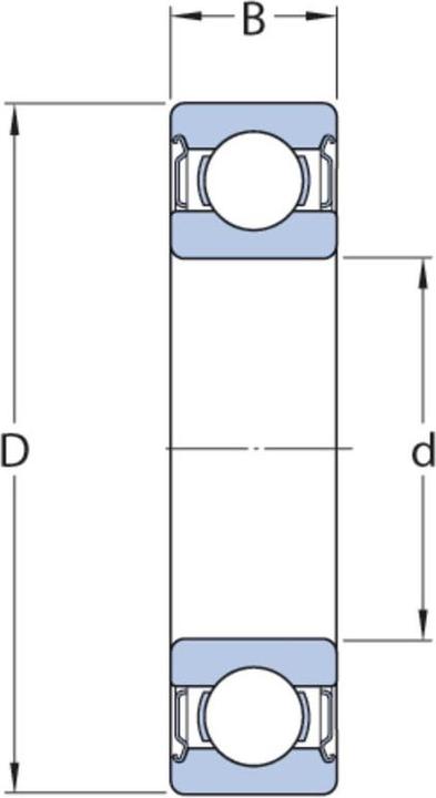 Productafbeelding SKF Diepgroefkogellager