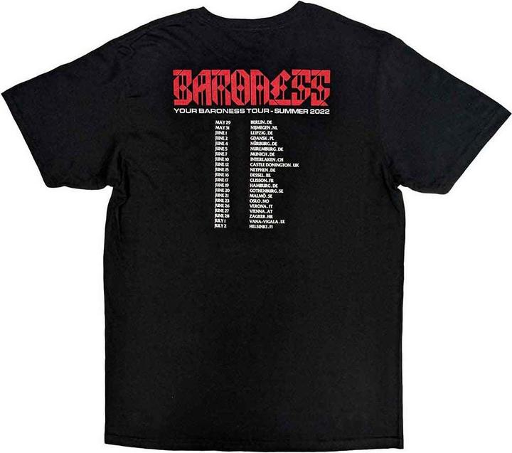 Actual product image Baroness Unisex Adult Lightwing Back Print T-Shirt (XL)