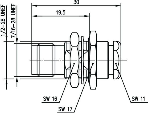 Image du produit Telegärtner Douille de montage de câble TNC