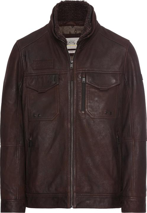 Produktbild Camel Active Leder Blouson mit Stehkragen (54)