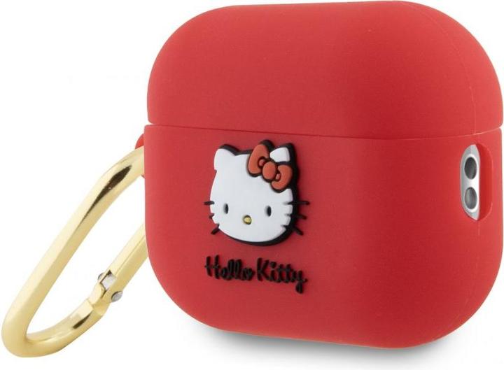 Actual product image Hello Kitty HKAP23DKHSF Airpods Pro 2 cover fuksja/fuschia Silicone 3D Kitty Head (Headphone sleeve)