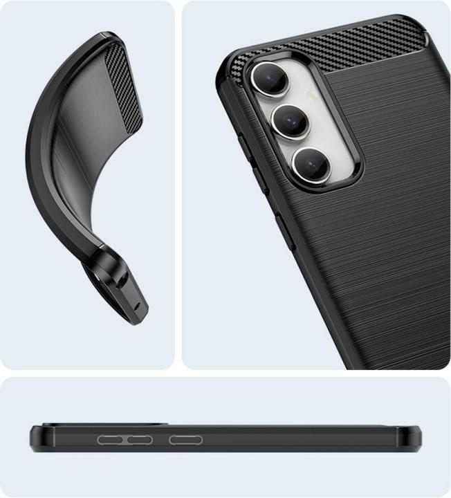 Produktbild Screenguard Samsung Galaxy S23 FE Hülle Carbon Brushed Soft TPU (Samsung Galaxy S23 FE)