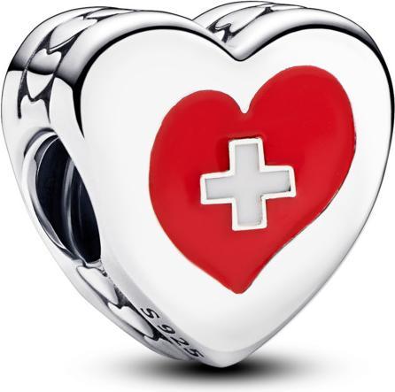 Image du produit Pandora Drapeau Suisse Coeur (Argent 925)