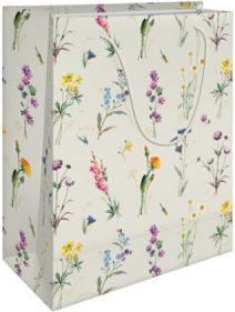 Kartos Tüte WILD FLOWERS 23x30+12 (Geschenkband)