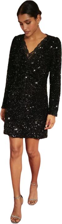 Immagine prodotto Dorothy Perkins Mini accappatoio con paillettes e dettagli in dentello per donne/femmine (40 D)