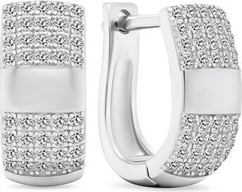 Produktbild Brilio Silver - Luxury silver earrings with clear zircons EA565W