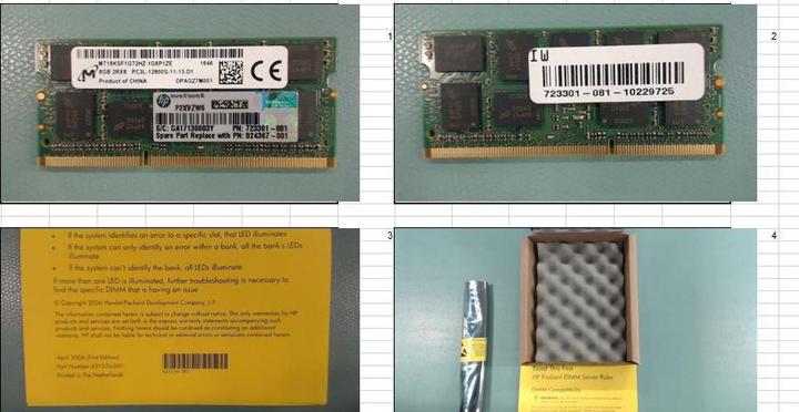 Actual product image HPE SPS-MEMORY:8GB (DDR4-RAM, DIMM)