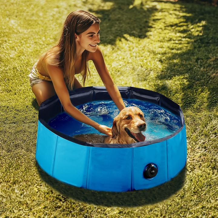 Image du produit Wiltec Fudajo Piscine pour chiens 60x20cm Piscine pour chiens Pataugeoire pour chiens Baignoire pour chiens (Piscine pour chiens)