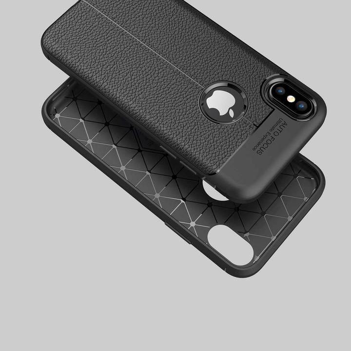 Immagine prodotto Cadorabo Copertura in TPU con struttura in similpelle (Apple iPhone X)