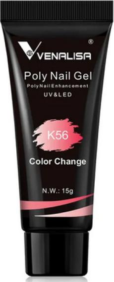 Produktbild Venalisa Poly Gel K56 Rosa Coral Color Change (Kunstnägel, Rosa Coral Color Change)