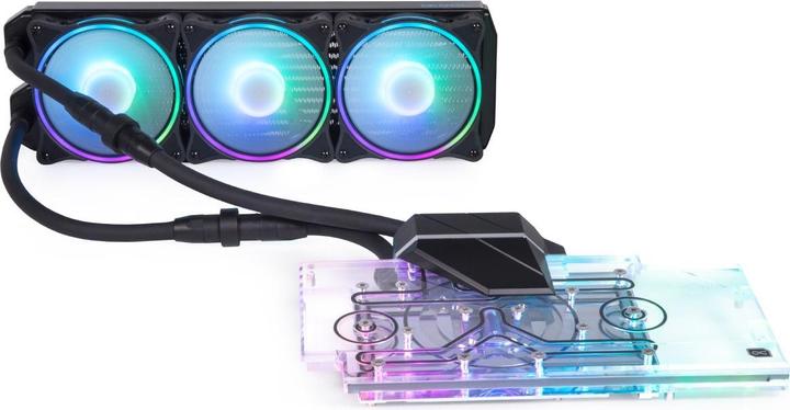 Actual product image Alphacool Icewolf 2 GPU AIO 360mm RTX 3080/3090 ROG Strix with backplate