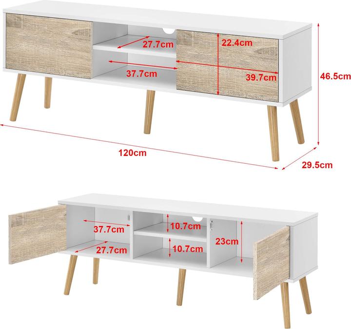 Immagine prodotto En.Casa Eskilstuna (120 x 29,5 x 46,5 cm)