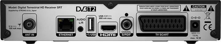 Image du produit Strong SRT 8540 - Câble - Ethernet (RJ-45) - Full HD - DVB-T2 - 576i,576p,720p,1080i,10 (DVB-T2)