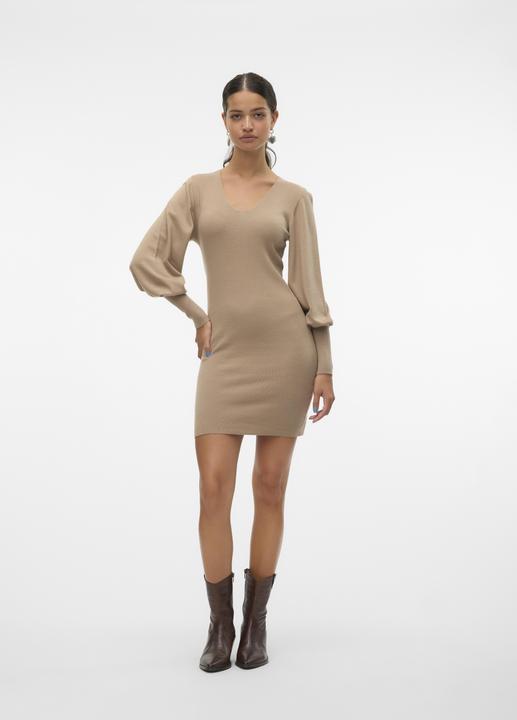 Actual product image Vero Moda VMHOLLYKARISPUFF Short dress knitted dress (XL)