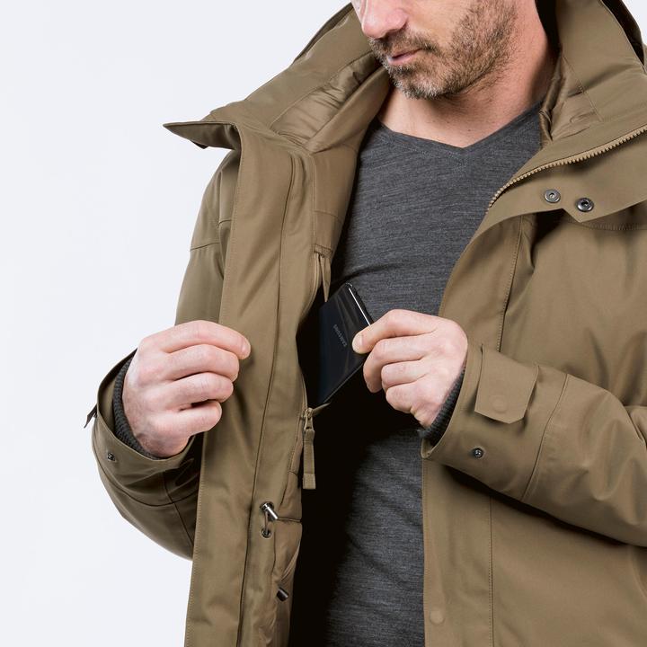 Produktbild Quechua Parka Winterjacke Herren warm bis -10 °C wasserdicht Winterwandern - SH500 blau (L)