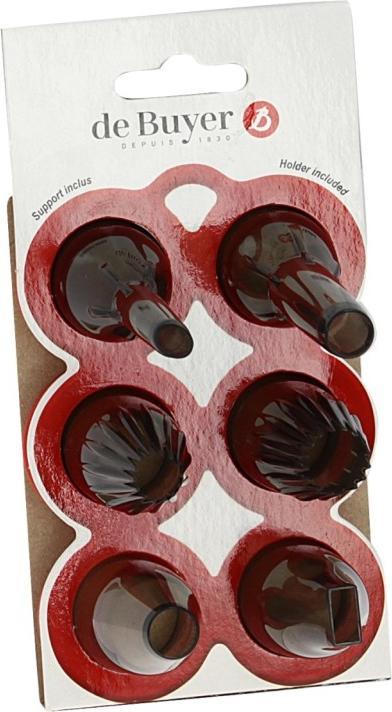 Image du produit de Buyer Set de garniture : 6 Tulles En Tritan Avec Socle (Embout)