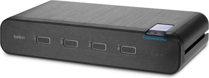 Belkin F1DN204KVM-UNN4, 3840 x 2160 Pixel, 4K Ultra HD, Rack-Einbau, Schwarz