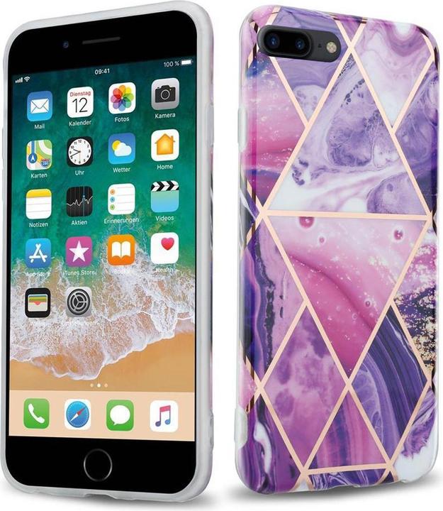 Actual product image Cadorabo IMD TPU Colorful Marble Cover (Apple iPhone 7 Plus, Apple iPhone 7s Plus, Apple iPhone 8 Plus)