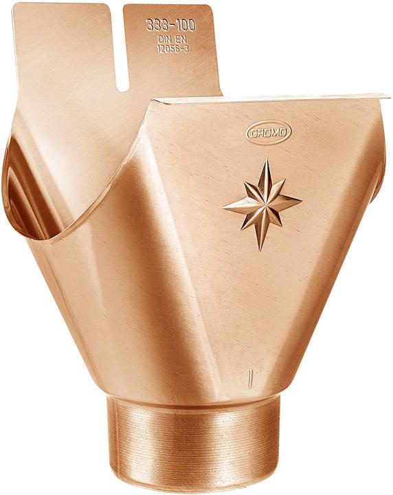 Immagine prodotto Magni Raccordo pendente in rame ovale RG 250 per pluviale DN 76 (1 pz.)