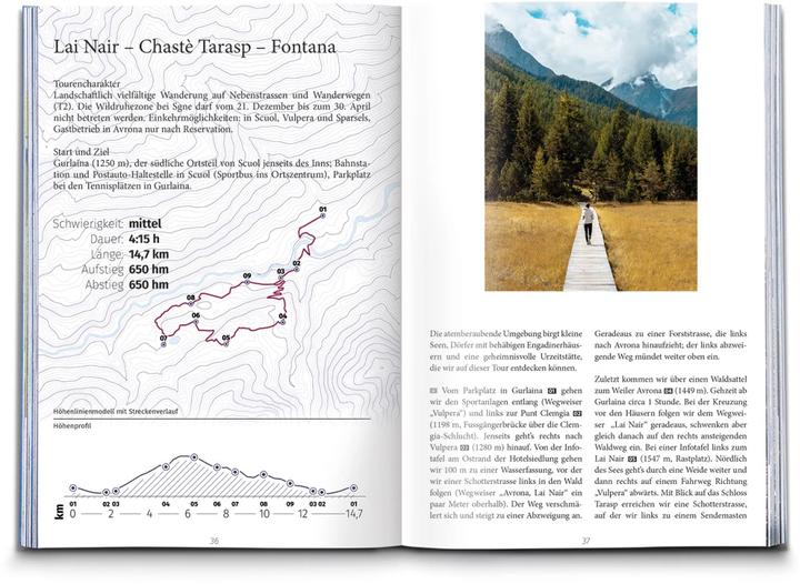 Produktbild Raus und Wandern Engadin Südbünden (Deutsch, Hallwag Kümmerly+Frey AG, 2023)