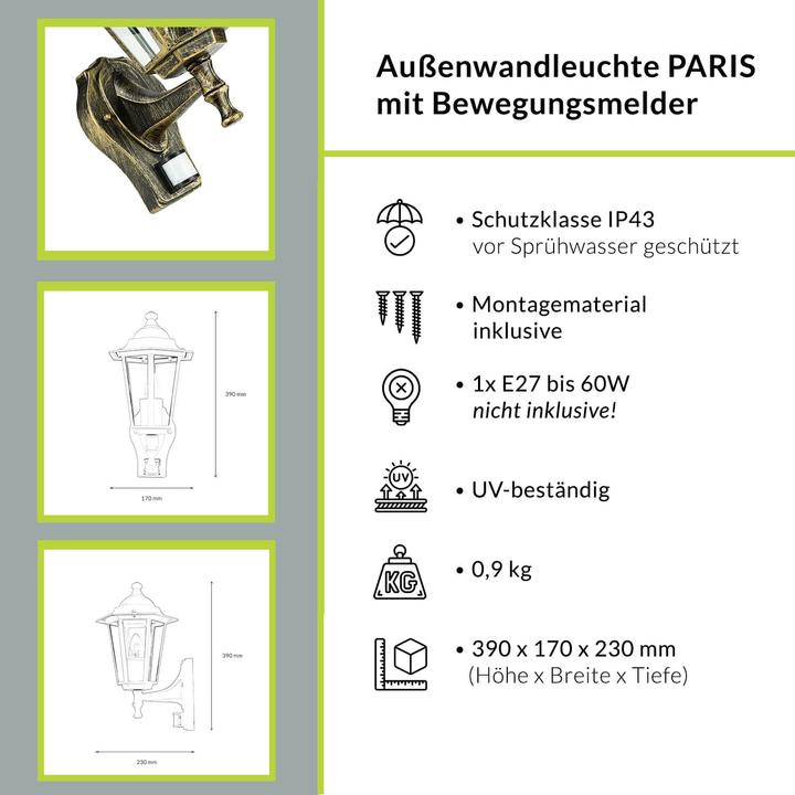 Produktbild Licht-Erlebnisse Paris (E27, IP43)